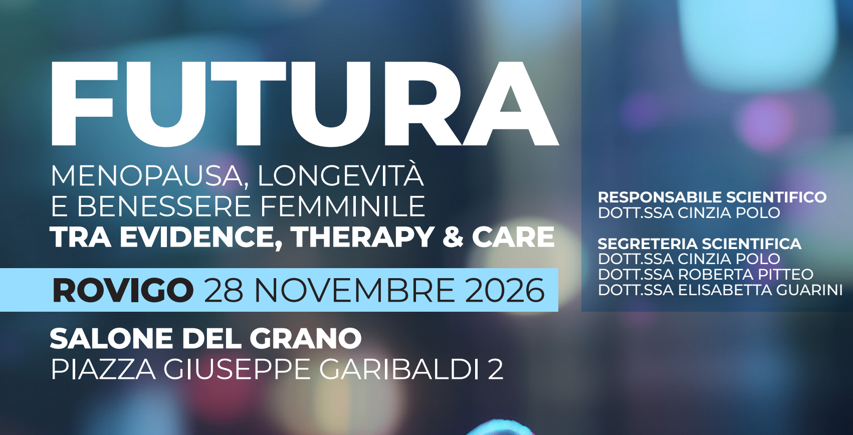 Convegno Scientifico FUTURA – 28 novembre e Rovigo Longevity Summit – 29 novembre 2026