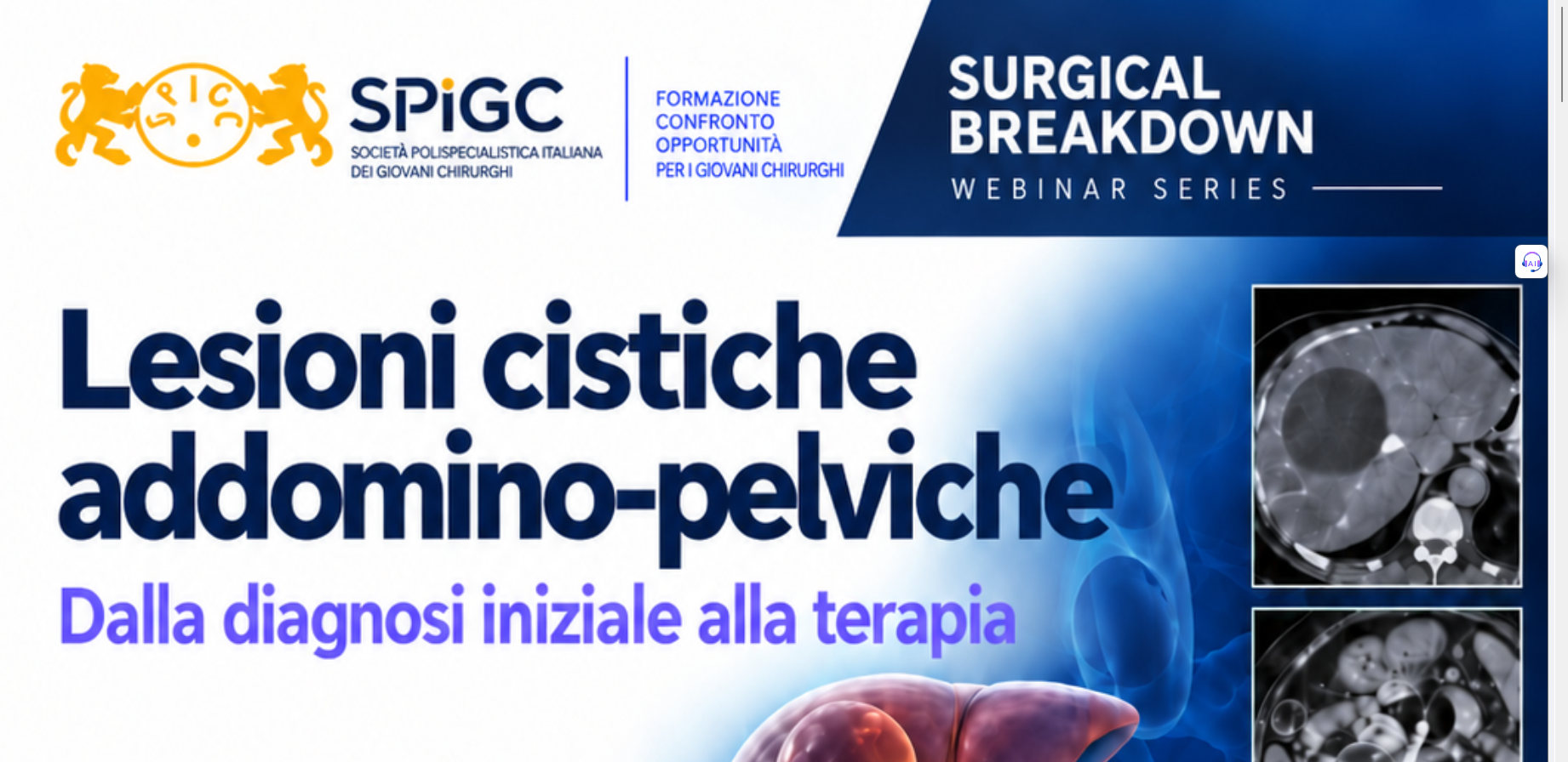 Evento Formativo Webinar SPIGC “Lesioni cistiche addomino-pelviche”  – 24 novembre 2026 –
